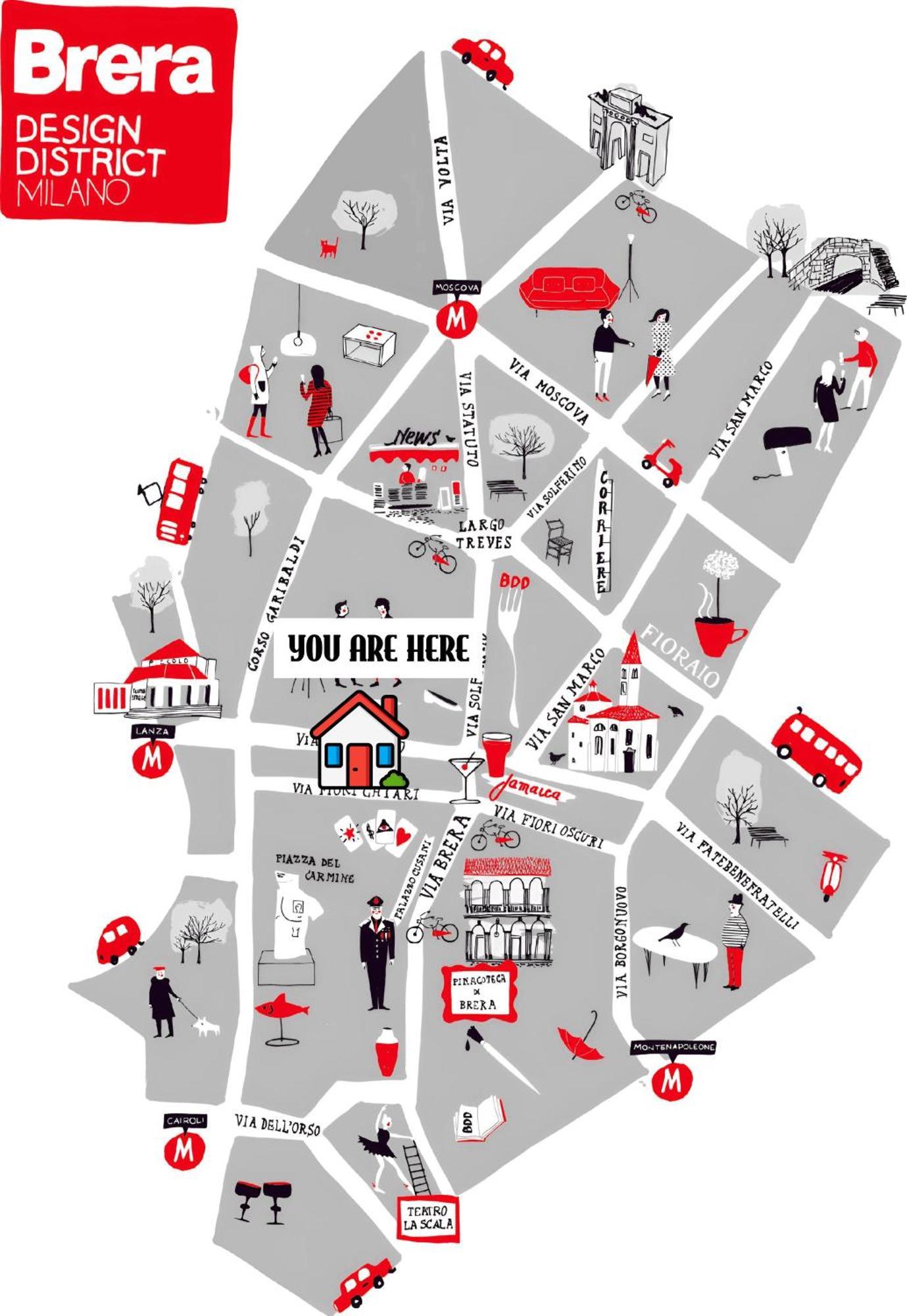 Brera Vip Spotlight - Brera - Duomo - Castello Sforzesco - Lanza Metro M2 Apartment มิลาน ภายนอก รูปภาพ